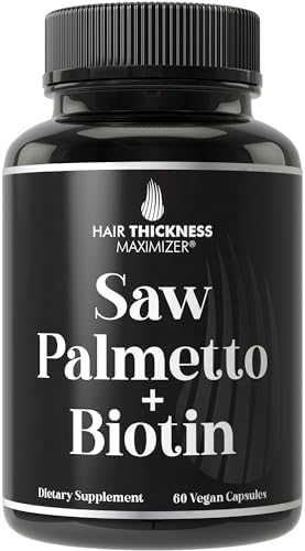 Combo Avanzado de Saw Palmetto + Biotina 2 en 1 para el Crecimiento del Cabello. Suplemento Vegano en Cápsulas con Extracto Natural de Saw Palmetto + - imagen 1
