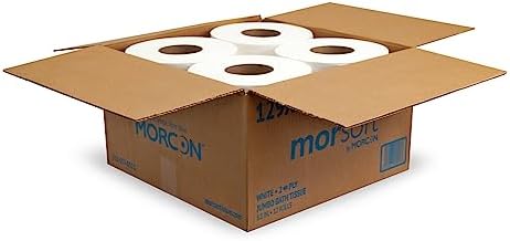 Rollos de Papel Higiénico Jumbo Morsoft by Morcon, 12 Rollos/Caja, 2 Capas, 100% Fibras Recicladas, Suave y Absorbente, Compatible con Dispensadores - imagen 3