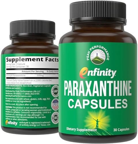 Cápsulas de Paraxantina para Energía Limpia y Sin Nerviosismo - Suplemento Enfinity - Ideal para Enfoque, Concentración y Productividad - Perfecto - imagen 1
