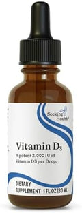 Gotas de Vitamina D3 Seeking Health - Suplemento para Huesos y Sistema Inmunológico - Vitamina D3 Líquida con Aceite de Oliva - 1 oz, 900 Porciones - imagen 1