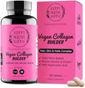 Suplemento Vegano de Colágeno - Aumentador a Base de Plantas para Cabello, Piel, Uñas y Tejido Conectivo - Ácido Hialurónico, L-Lisina, Gotu Kola - - imagen 1