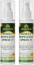 Spray Repelente de Mosquitos para Cuerpo, Tamaño Viaje, Ingredientes Naturales, Sin DEET, 4 Fl Oz, Paquete de 2 - imagen 1