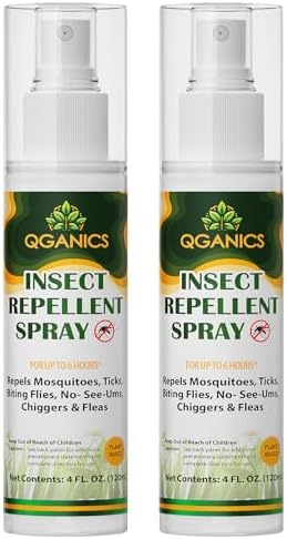 Spray Repelente de Mosquitos para Cuerpo, Tamaño Viaje, Ingredientes Naturales, Sin DEET, 4 Fl Oz, Paquete de 2 - imagen 1
