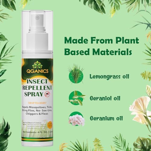 Spray Repelente de Mosquitos para Cuerpo, Tamaño Viaje, Ingredientes Naturales, Sin DEET, 4 Fl Oz, Paquete de 2 - imagen 2