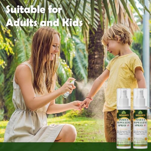 Spray Repelente de Mosquitos para Cuerpo, Tamaño Viaje, Ingredientes Naturales, Sin DEET, 4 Fl Oz, Paquete de 2 - imagen 3