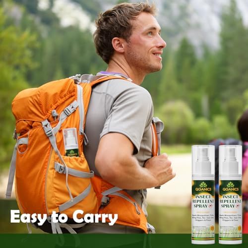 Spray Repelente de Mosquitos para Cuerpo, Tamaño Viaje, Ingredientes Naturales, Sin DEET, 4 Fl Oz, Paquete de 2 - imagen 5