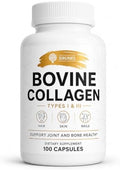 Suplementos de Colágeno Bovino SIRUNES para Hombres y Mujeres | Colágeno Hidrolizado de Res Alimentada con Pasto - 100 Cápsulas para Articulaciones, - imagen 1