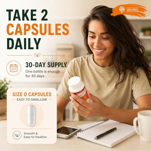 Suplementos de Colágeno Bovino SIRUNES para Hombres y Mujeres | Colágeno Hidrolizado de Res Alimentada con Pasto - 100 Cápsulas para Articulaciones, - imagen 4