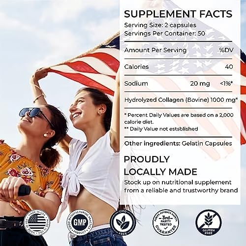 Suplementos de Colágeno Bovino SIRUNES para Hombres y Mujeres | Colágeno Hidrolizado de Res Alimentada con Pasto - 100 Cápsulas para Articulaciones, - imagen 5