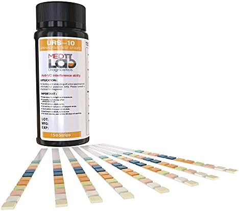 Tiras Reactivas de Orina Med Lab Diagnostics de 10 Parámetros para Análisis de Orina (150 Pzas) en Paquetes Sellados. Pruebas de Cetosis, pH, - imagen 6