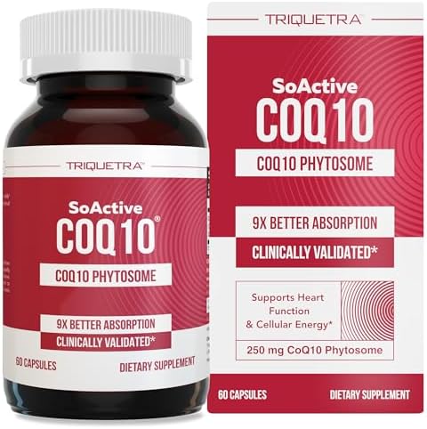 SoActive CoQ10® 250 mg: CoQ10 Phytosome con hasta 9X mayor absorción - Entrega celular comprobada - Apoya la producción de energía celular (60 - imagen 1