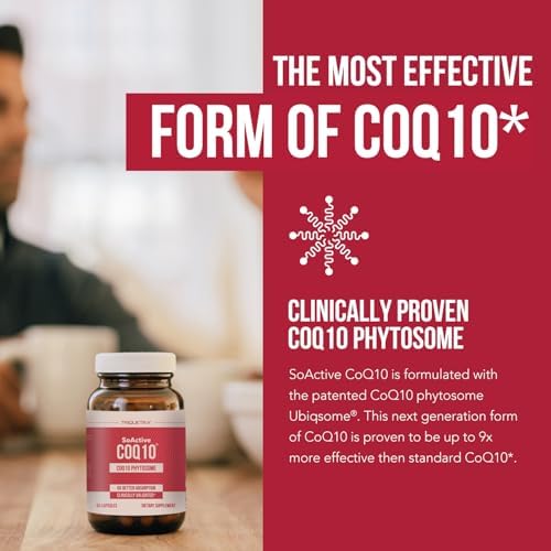SoActive CoQ10® 250 mg: CoQ10 Phytosome con hasta 9X mayor absorción - Entrega celular comprobada - Apoya la producción de energía celular (60 - imagen 2