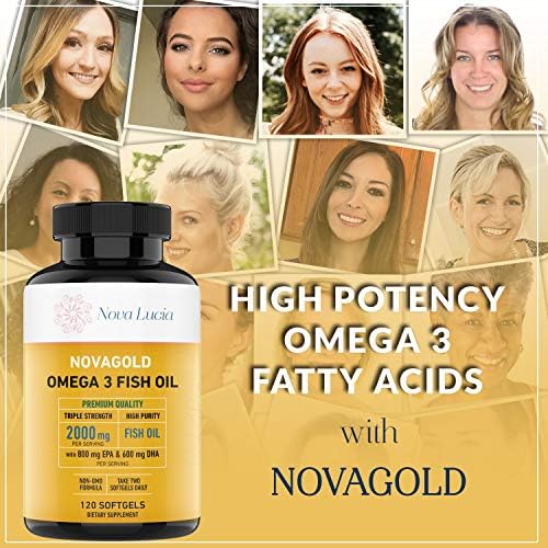 Omega 3 Aceite de Pescado NovaGold – Suplemento de 2000mg EPA DHA – Cápsulas Blandas Sin Eructos – Apoya Corazón, Cerebro, Articulaciones, Inmunidad - imagen 5