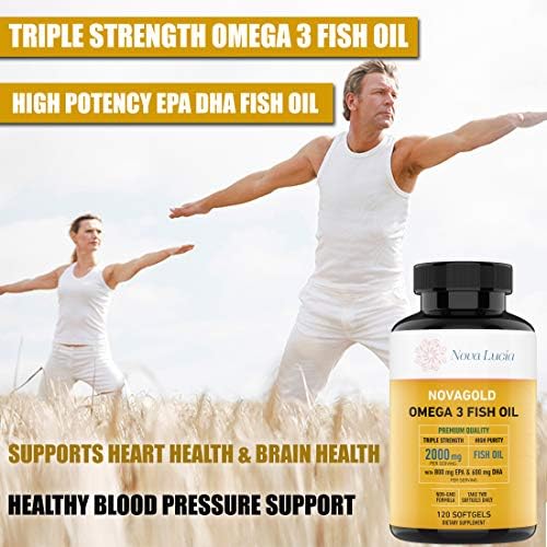 Omega 3 Aceite de Pescado NovaGold – Suplemento de 2000mg EPA DHA – Cápsulas Blandas Sin Eructos – Apoya Corazón, Cerebro, Articulaciones, Inmunidad - imagen 8