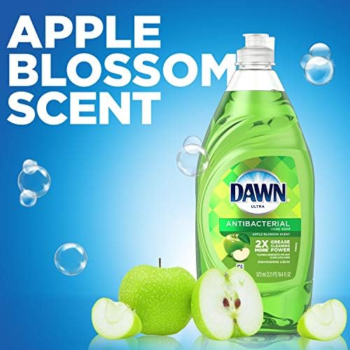 Jabón Antibacterial para Manos Dawn Ultra Aroma Flor de Manzana, Líquido para Lavado de Trastes (2) Botellas de 28 Onzas - imagen 3
