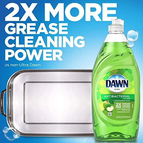 Jabón Antibacterial para Manos Dawn Ultra Aroma Flor de Manzana, Líquido para Lavado de Trastes (2) Botellas de 28 Onzas - imagen 4