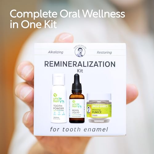 Kit de Remineralización Natural de Uncle Harry's con Blanqueamiento Dental - 3 Productos para Fortalecer Esmalte Débil, Iluminar Sonrisa y Corregir - imagen 6