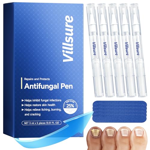 Bolígrafo para Hongos en Uñas Villsure - Tratamiento Extra Fuerte para Hongos, 25% Ácido Undecenoico, Aceite de Árbol de Té y Ingredientes Naturales, - imagen 1