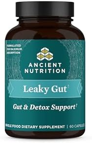 Suplemento de Salud Digestiva Ancient Nutrition para Intestino Permeable, Cápsulas de 60, con Raíz de Regaliz, Astrágalo, Malvavisco y L-Glutamina, - imagen 1