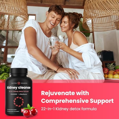 Suplemento Detox para Riñones | 22 en 1 | Extracto de Arándano | Fórmula Premium de Reparación y Limpieza | Salud del Tracto Urinario | 60 Cápsulas - imagen 4