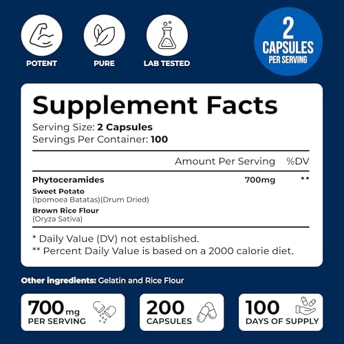 Phytoceramidas We Like Vitamins 700mg - 200 Cápsulas Naturales Sin Trigo - Suplemento de Ceramidas para la Piel - Hidratación y Rejuvenecimiento para - imagen 2