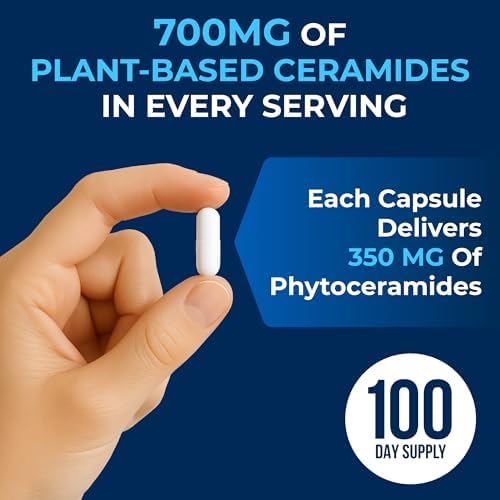 Phytoceramidas We Like Vitamins 700mg - 200 Cápsulas Naturales Sin Trigo - Suplemento de Ceramidas para la Piel - Hidratación y Rejuvenecimiento para - imagen 4