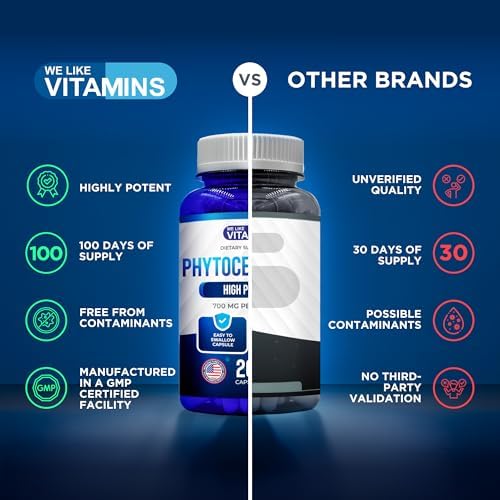 Phytoceramidas We Like Vitamins 700mg - 200 Cápsulas Naturales Sin Trigo - Suplemento de Ceramidas para la Piel - Hidratación y Rejuvenecimiento para - imagen 6