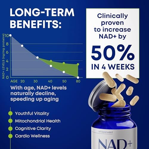 Suplemento de NAD+ con Nicotinamida Ribósido, Trans Resveratrol y Quercetina – Complejo NAD Plus para Energía, Cerebro y Soporte Mitocondrial – - imagen 4