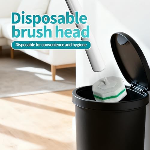 Cabezas de Cepillo de Baño 60 Piezas, Recargas para Varita de Baño Clorox, Diseño Práctico a Presión, Ideal para Uso en Casa y Comercial. - imagen 6