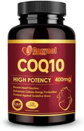 CoQ10 400 mg en Softgels con PQQ y Aceite de Pescado Omega 3, Antioxidante Coenzima Q10 para la Salud del Corazón y Energía, 120 Cápsulas - imagen 1