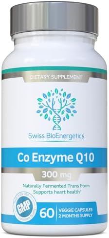 Coenzima Q10 CoQ10 300mg 60 Cápsulas - Fórmula Superior Naturalmente Fermentada - imagen 1