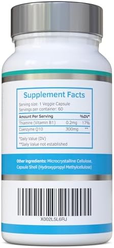 Coenzima Q10 CoQ10 300mg 60 Cápsulas - Fórmula Superior Naturalmente Fermentada - imagen 2