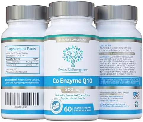 Coenzima Q10 CoQ10 300mg 60 Cápsulas - Fórmula Superior Naturalmente Fermentada - imagen 6