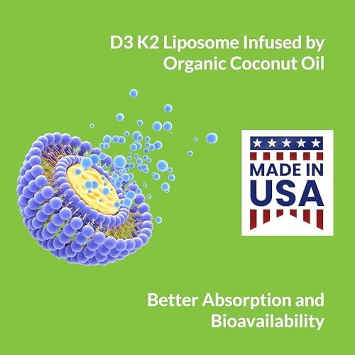 Suplemento de Vitamina D3 y K2 Liposomal UpNourish 10000 UI D3 y 200 mcg K2 MK-7 - 365 Mini Softgels Fáciles de Tragar - imagen 4