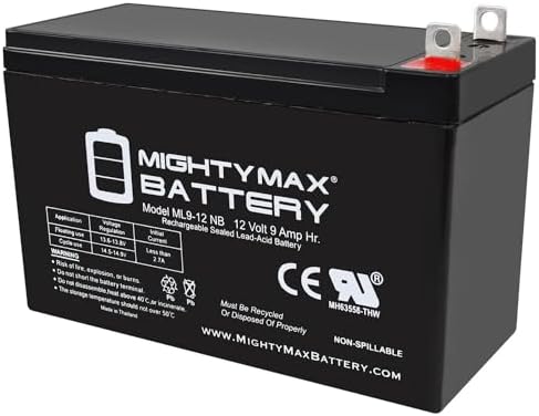 Batería de Reemplazo Mighty Max 12V 9AH para Generadores Portátiles Generac XG8000E - imagen 1
