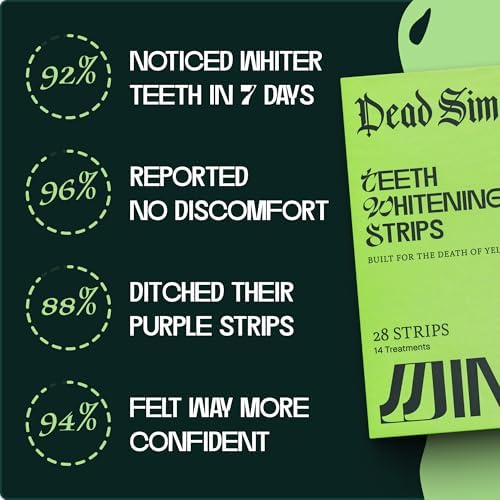 Tiras Blanqueadoras de Dientes Dead Simple – 14 Tratamientos, Blanqueo Seguro para Esmalte, Ideal para Remover Manchas en Casa, Apto para Dientes - imagen 6