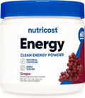 Nutricost Polvo de Bebida Energética (Uva) (60 Porciones) - Suplemento Pre Entreno con Sabores Naturales - Sin OGM, Sin Gluten - imagen 1