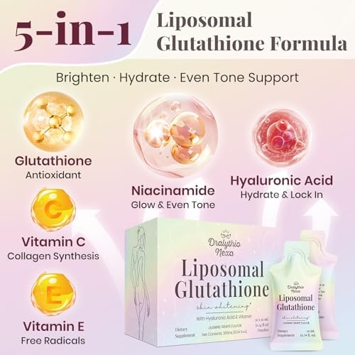 Glutatión Liposomal Líquido 1000mg – Suplemento de Alta Absorción – Apoyo Antioxidante y para la Piel – Fórmula de Belleza para Mujeres – Sabor - imagen 4