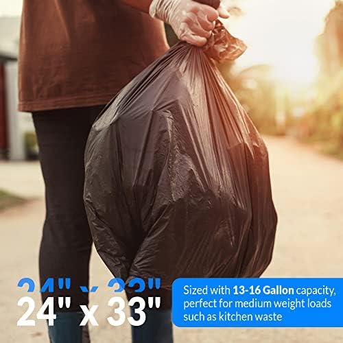 Bolsas de Basura Reli de 13 Galones | 250 Piezas | Negras | Altas para Cocina | Resistentes - imagen 4