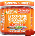 Gomitas Bronceadoras Sunless Glow con Licopeno, Beta Caroteno, Astaxantina, Vitaminas C, D, E, Semilla de Lino y Amla, 60 piezas, Sabor Fresa-Banana - imagen 1