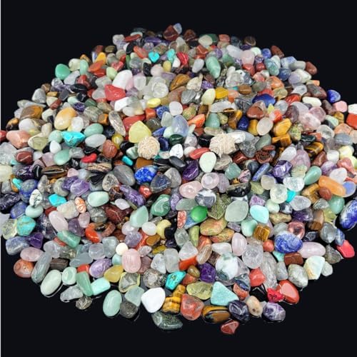 Set de 800 Piezas de Gemas y Cristales (1.36 kg), 30 Tipos de Rocas y Minerales, Kit de Ciencia, Colección de Rocas para Niños, Cristales Pulidos y - imagen 2