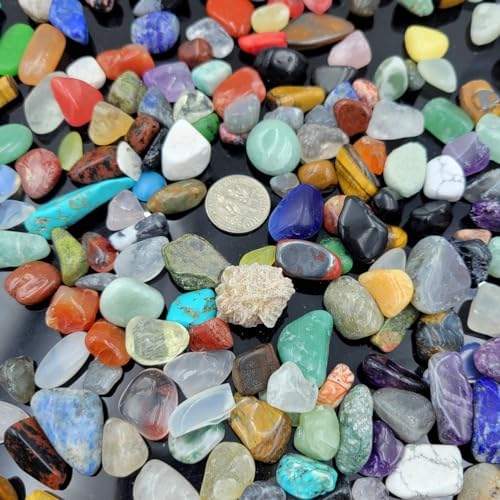 Set de 800 Piezas de Gemas y Cristales (1.36 kg), 30 Tipos de Rocas y Minerales, Kit de Ciencia, Colección de Rocas para Niños, Cristales Pulidos y - imagen 4