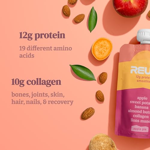Batido de Colágeno Reup - 12g de Proteína, 10g de Colágeno, Libre de Lácteos, Listo para Beber - Snacks Altos en Proteína para Adultos, 8 Piezas - imagen 4