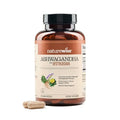NatureWise Ashwagandha para el Estrés - Con Extracto KSM-66, GABA, L-Teanina, Rhodiola Rosea - Apoyo Herbal para el Ánimo y Sueño - Vegano, Sin OGM, - imagen 1