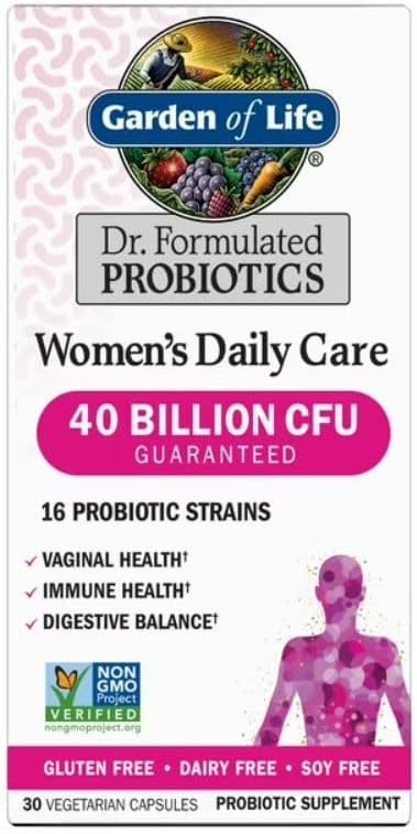 Garden of Life Dr. Formulated Probioticos Diarios para Mujeres, Vitaminas para Salud Digestiva e Inmunidad, 30 Cápsulas - imagen 1