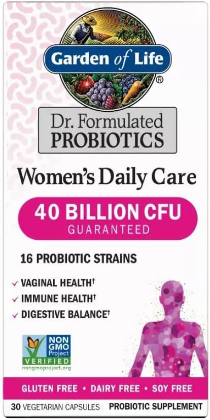 Garden of Life Dr. Formulated Probioticos Diarios para Mujeres, Vitaminas para Salud Digestiva e Inmunidad, 30 Cápsulas - imagen 7
