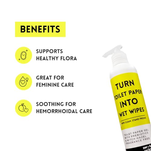 Gel Limpiador Zerotaboos Wipegel | Gel de Hamamelis con Prebióticos | Convierte Papel Higiénico en Toallitas Suaves y Descartables | Para Piel - imagen 3