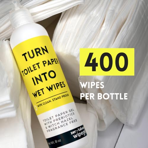 Gel Limpiador Zerotaboos Wipegel | Gel de Hamamelis con Prebióticos | Convierte Papel Higiénico en Toallitas Suaves y Descartables | Para Piel - imagen 4