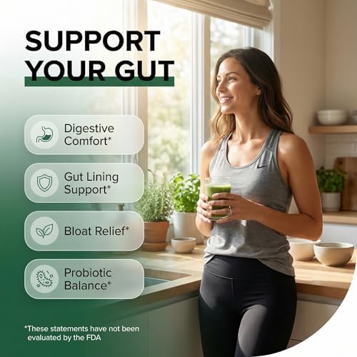 Suplemento de Fibra GutResto en Polvo de Psyllium con Probióticos, Enzimas Digestivas, Prebióticos y L-Glutamina, 30 Porciones - Clean Nutra - imagen 2