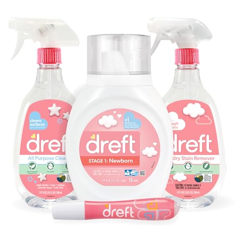 Set de Regalos para Bebé de Dreft, Incluye Detergente Líquido, Quitamanchas, Bolígrafo Quitamanchas y Limpiador Multiusos, Ideal para Baby Showers - imagen 5